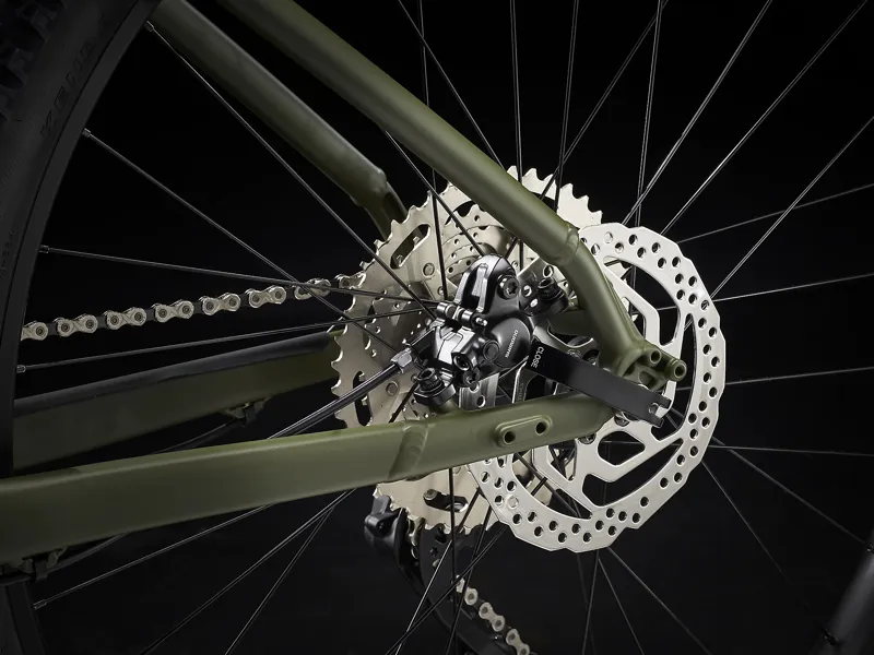 TREK Roscoe 6 Hardtail Mountain Bike in Olive Grey and Waterloo Blue-6